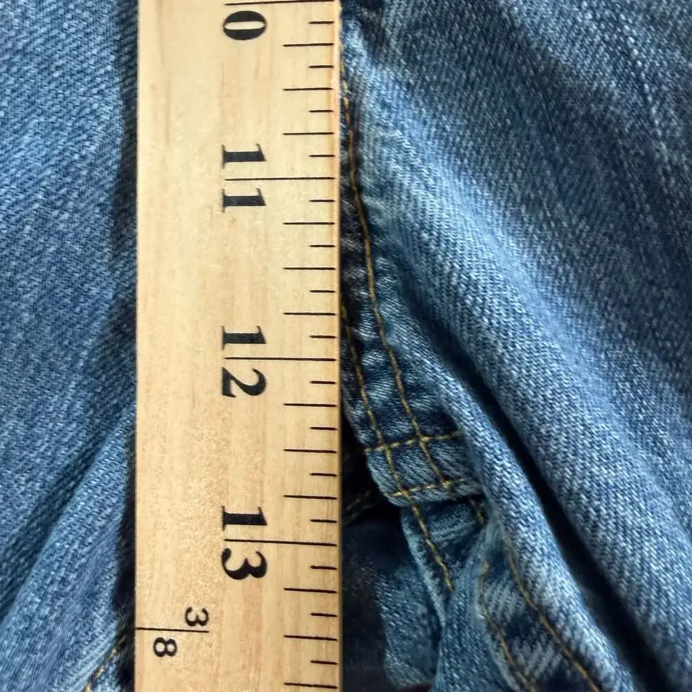 Polo Ralph Lauren Classic Fit Jeans Mens 40x32 Distressed Light Wash Denim